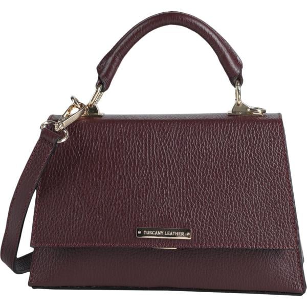borse a mano Tuscany Leather marrone tinta unita