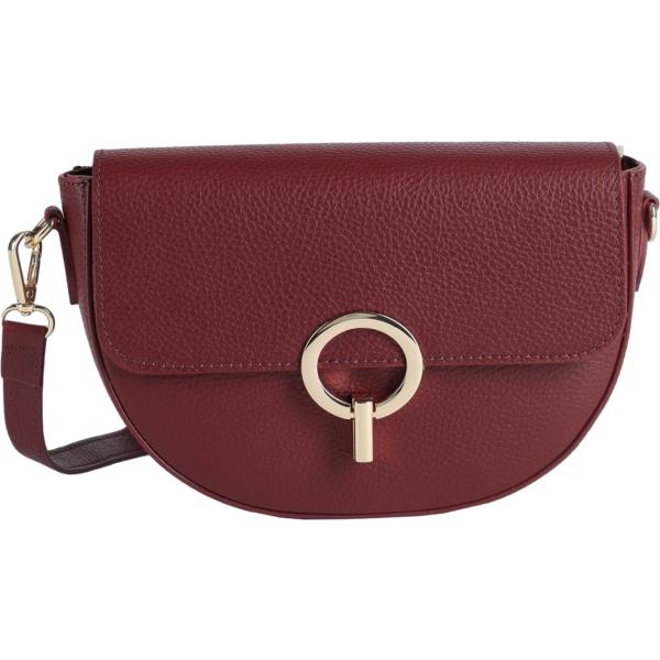 borse a tracolla Tuscany Leather rosso tinta unita