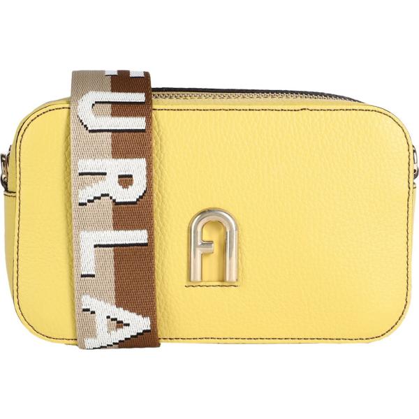 borse a tracolla Furla giallo tinta unita