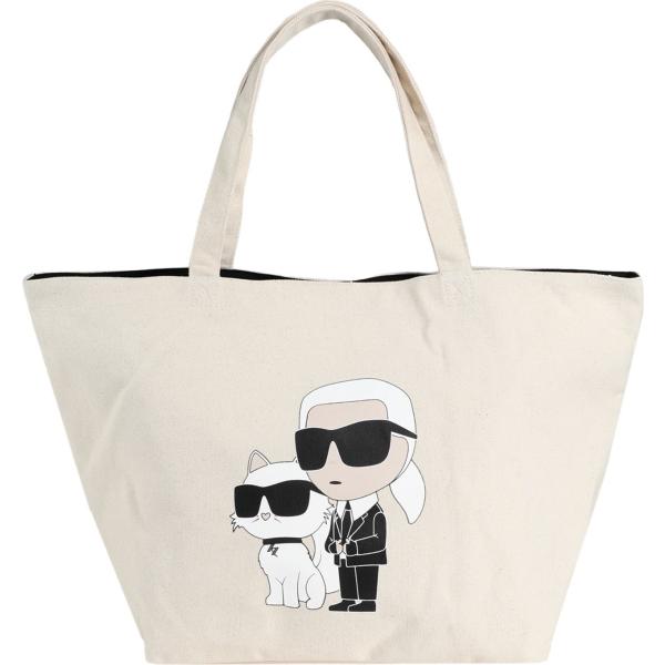 borse a mano Karl Lagerfeld bianco con stampe