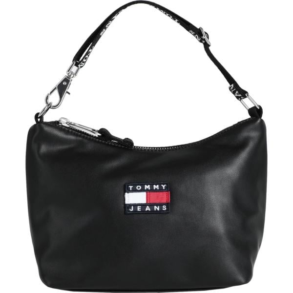 borse a mano Tommy Jeans nero tinta unita