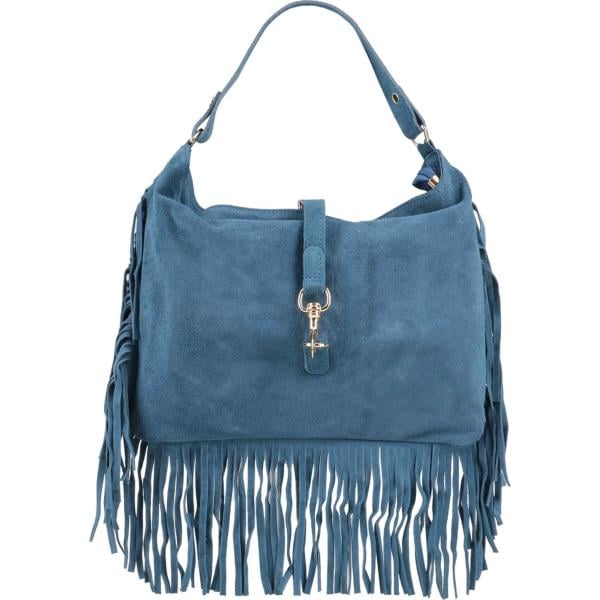 borse a mano Laura Di Maggio blu con stampe