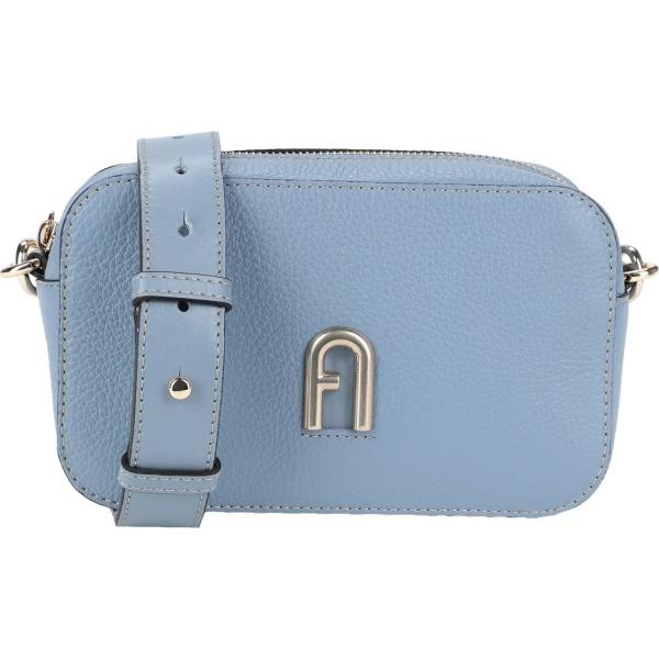 borse a tracolla Furla blu tinta unita