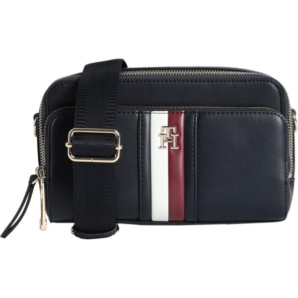 borse a tracolla Tommy Hilfiger nero tinta unita
