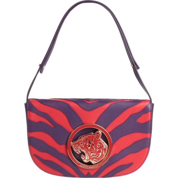 borse a mano Just Cavalli viola animalier