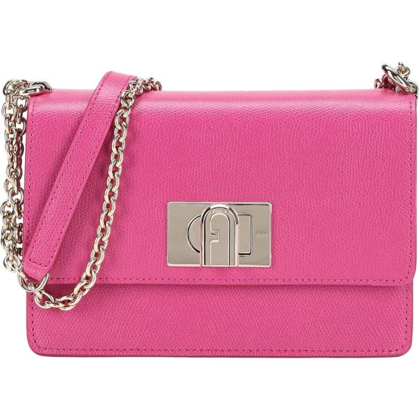 borse a tracolla Furla rosa tinta unita