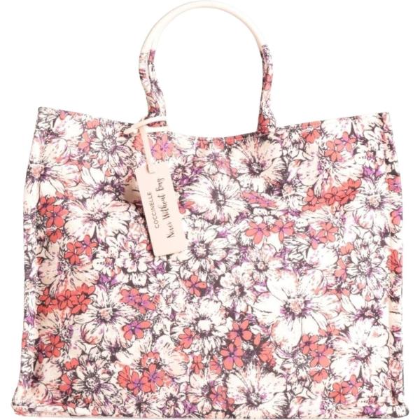 borse a mano Coccinelle rosa a fiori