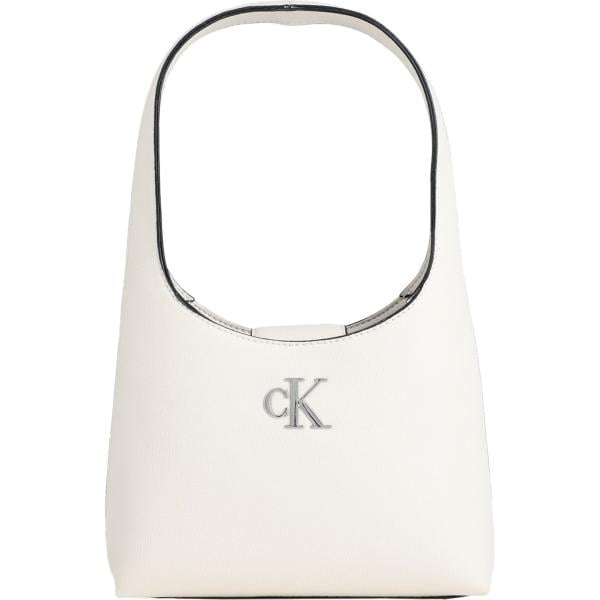 borse a mano Calvin Klein Jeans bianco tinta unita