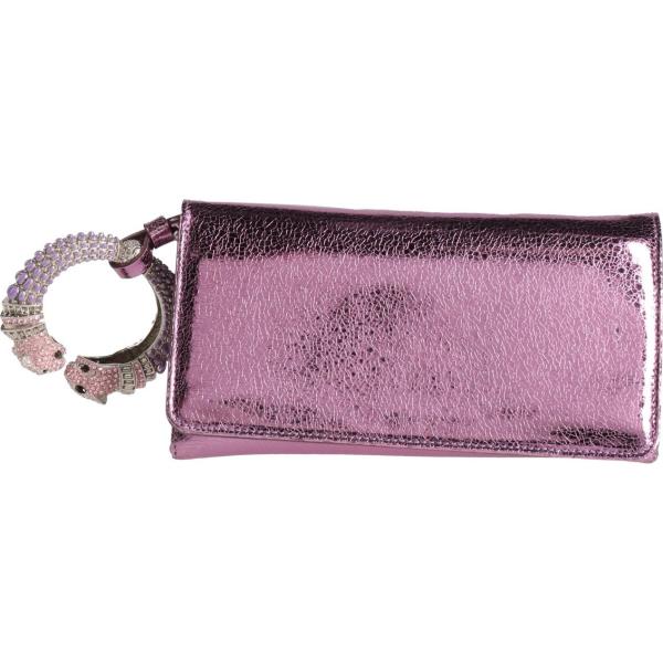 borse a mano Roberto Cavalli rosa tinta unita