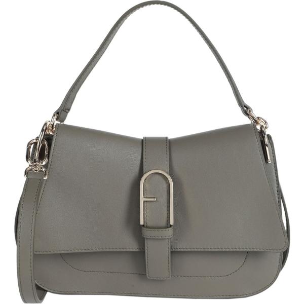 borse a mano Furla verde tinta unita