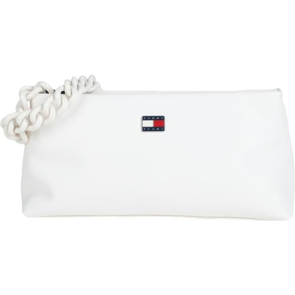borse a mano Tommy Jeans bianco tinta unita