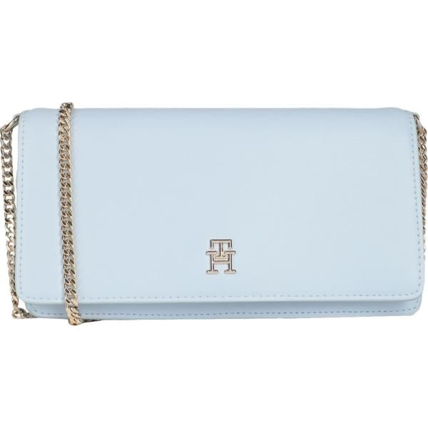 borse a tracolla Tommy Hilfiger blu tinta unita