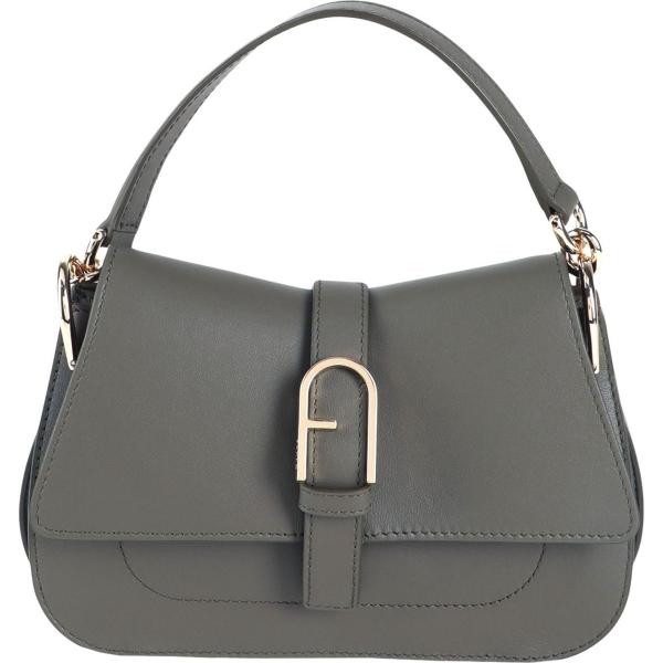 borse a mano Furla verde tinta unita