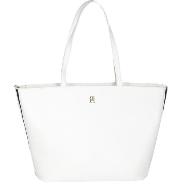borse a mano Tommy Hilfiger bianco tinta unita