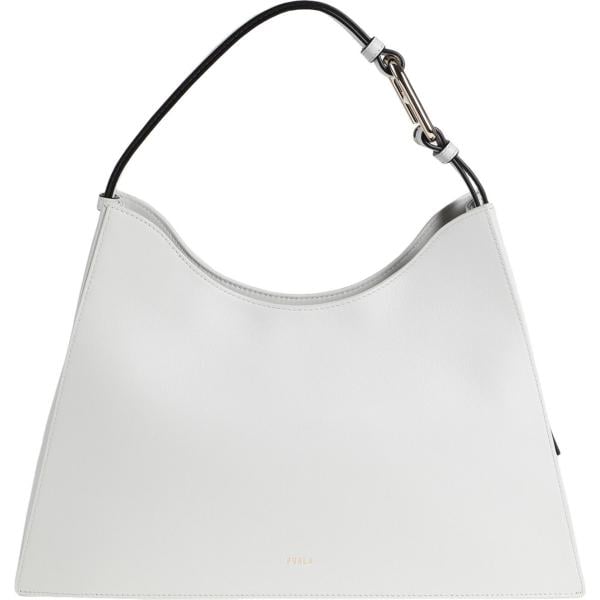 borse a mano Furla bianco tinta unita