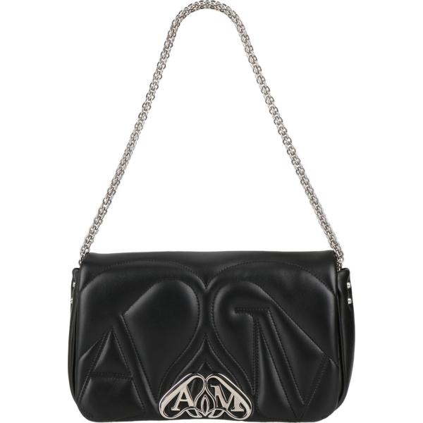 borse a mano Alexander Mcqueen nero tinta unita