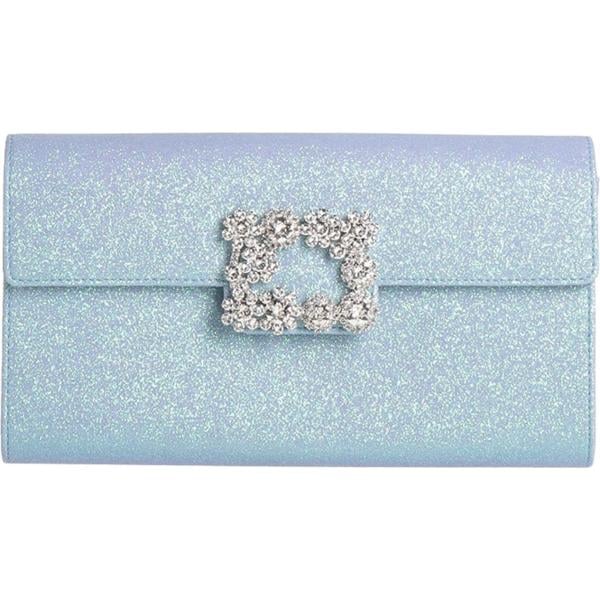 borse a mano Roger Vivier blu tinta unita