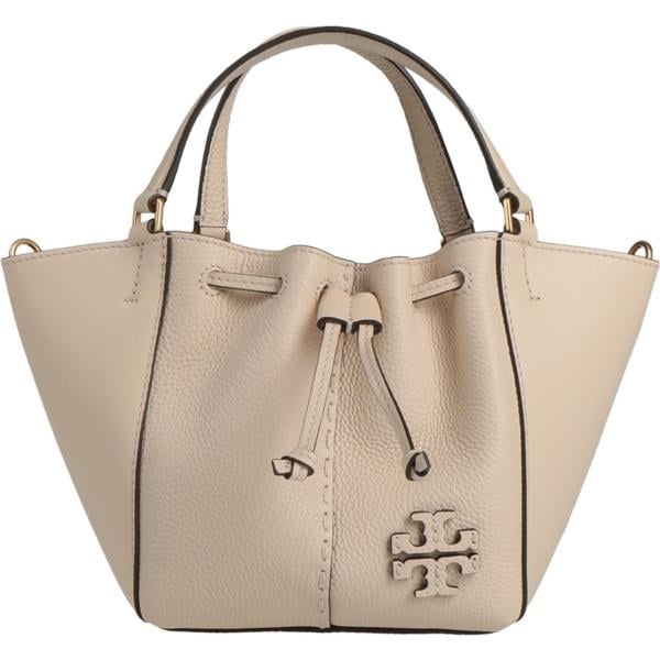 borse a mano Tory Burch marrone tinta unita