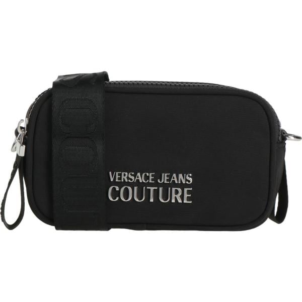 borse a tracolla Versace Jeans Couture nero tinta unita