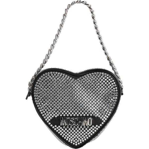 borse a mano Moschino nero tinta unita