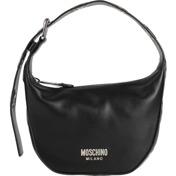 borse a mano Moschino nero tinta unita