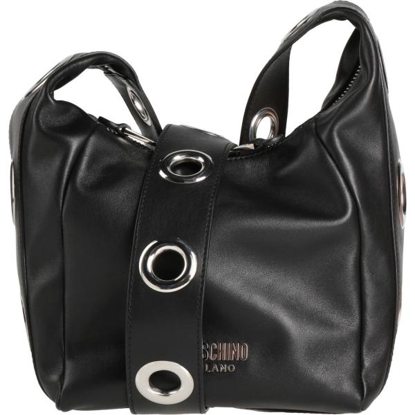 borse a tracolla Moschino nero tinta unita