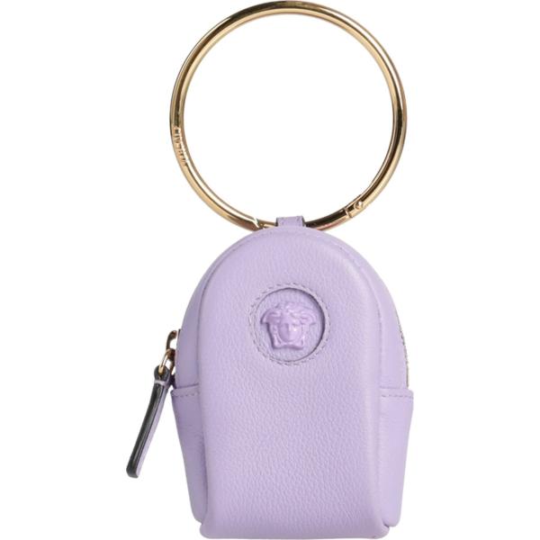 borse a mano Versace viola tinta unita