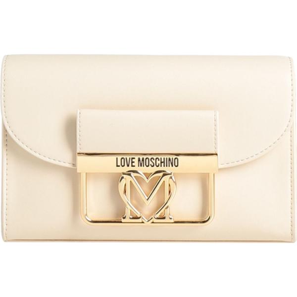 borse a mano Love Moschino bianco tinta unita
