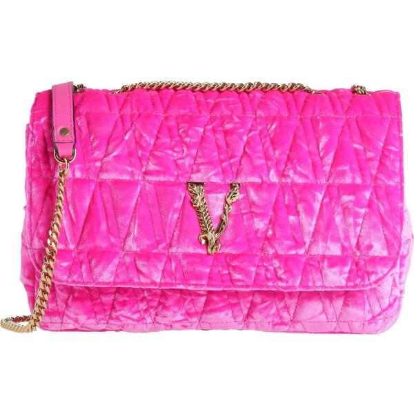 borse a tracolla Versace rosa tinta unita