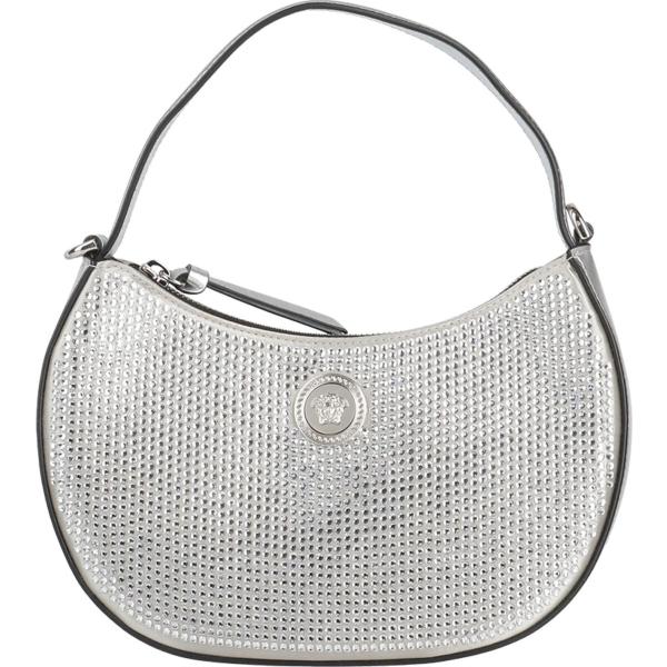 borse a mano Versace grigio tinta unita