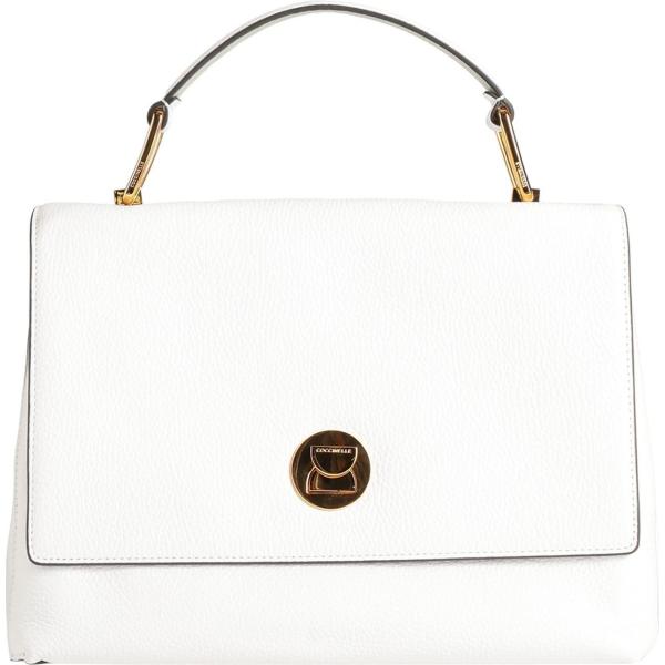 borse a mano Coccinelle bianco tinta unita