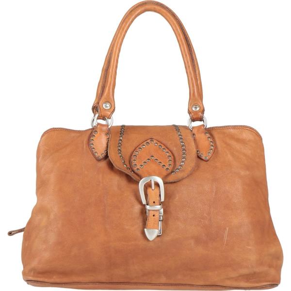 borse a mano Campomaggi marrone tinta unita