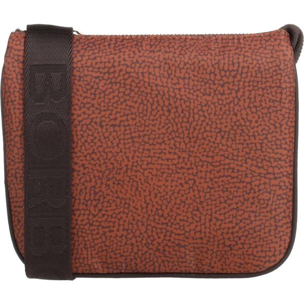borse a tracolla Borbonese marrone con stampe
