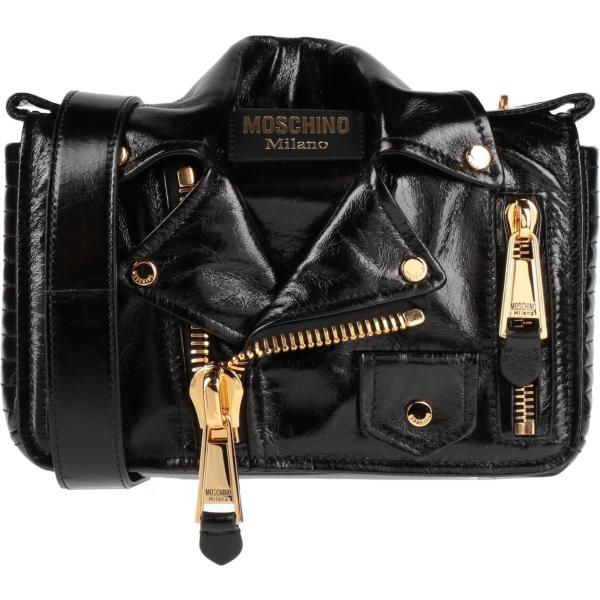 borse a tracolla Moschino nero tinta unita