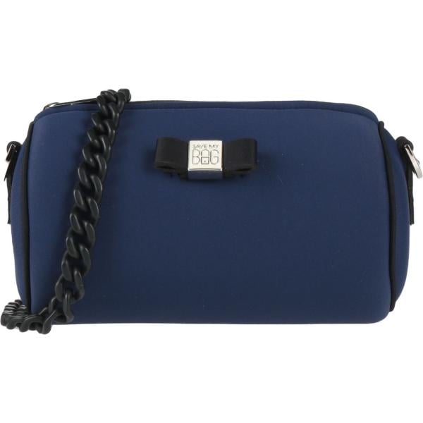 borse a tracolla Save My Bag blu tinta unita