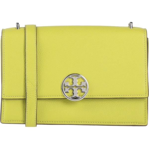 borse a tracolla Tory Burch verde tinta unita