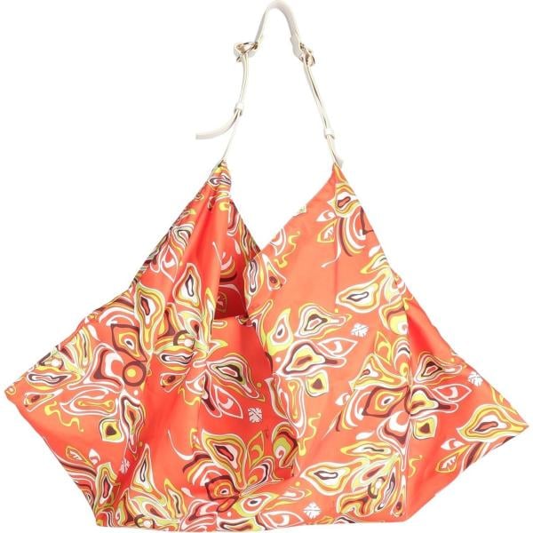 borse a spalla Pucci arancione con stampe