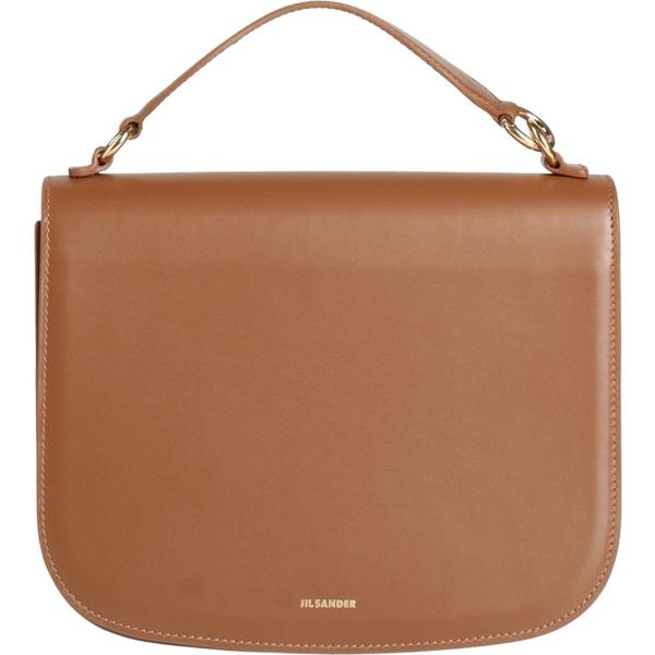 borse a mano Jil Sander marrone tinta unita