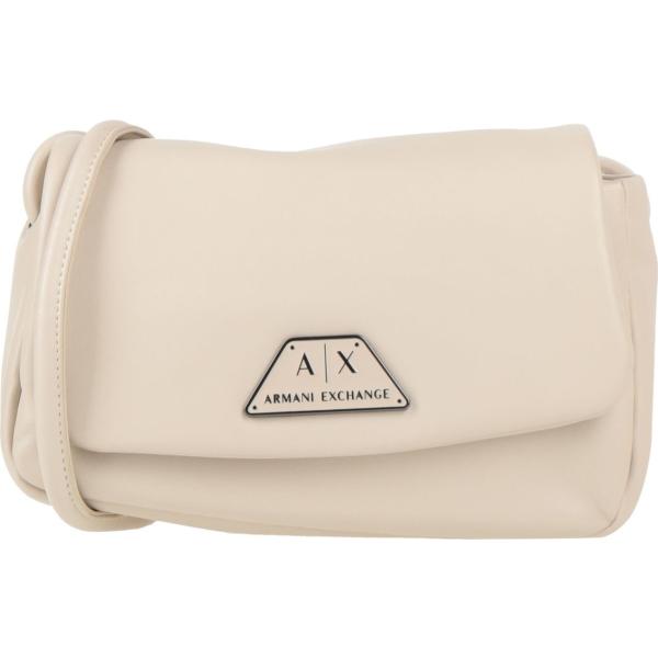 borse a tracolla Armani Exchange bianco tinta unita