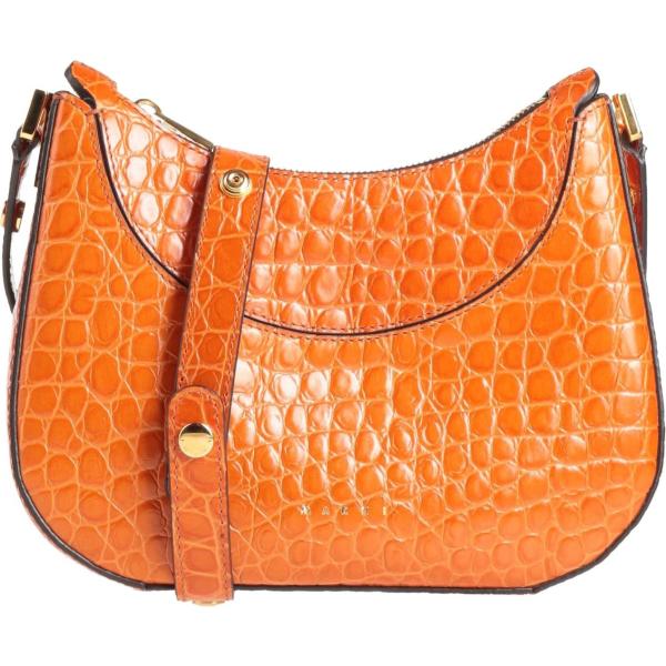borse a tracolla Marni arancione con stampe
