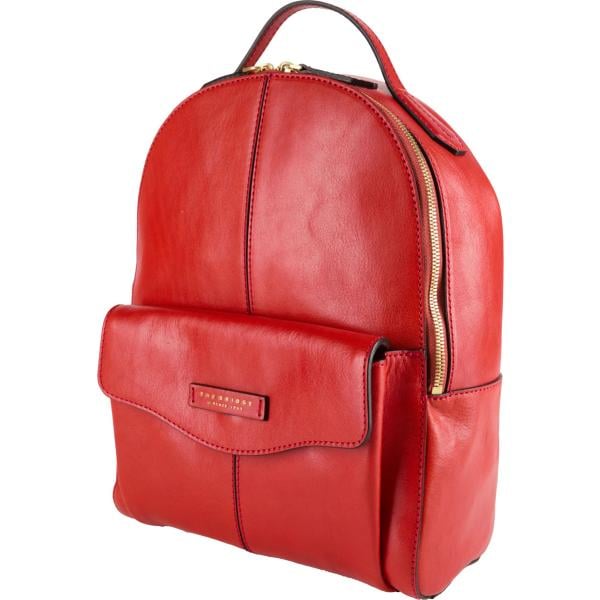 Zaino da donna in rosso classico con zip The Bridge