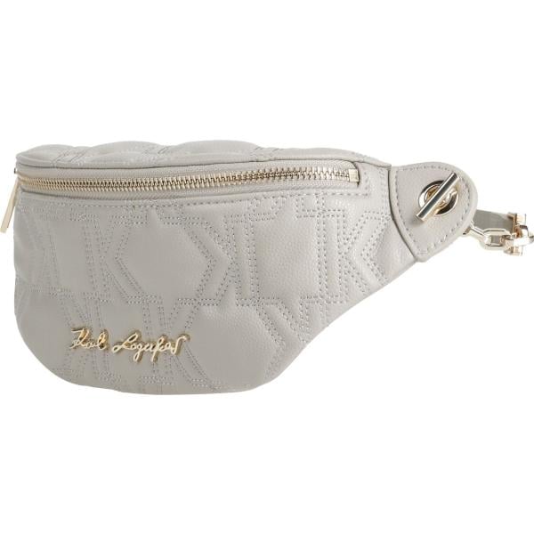 Marsupio da donna in grigio chiaro con zip Karl Lagerfeld Karl Lagerfeld