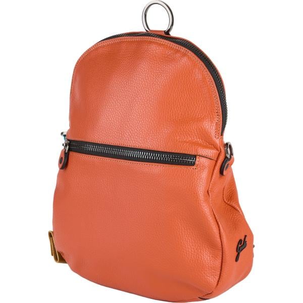 Zaino da donna in arancione scuro con zip Gabs