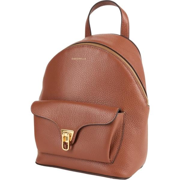 Zaino da donna in marrone chiaro con zip Coccinelle Coccinelle