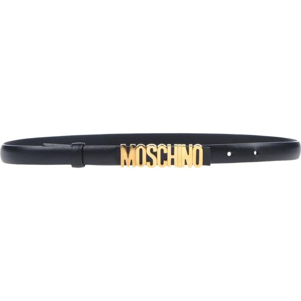 cinture Moschino nero tinta unita