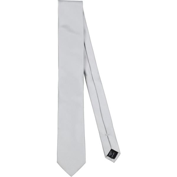 cravatte Dolce&Gabbana grigio tinta unita
