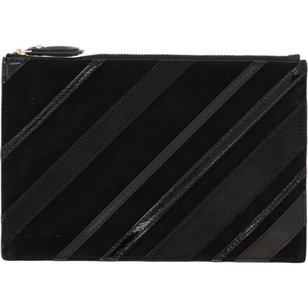Pochette effetto vernice con zip interno foderato in pelle tinta unita Diane Von Furstenberg tinta unita