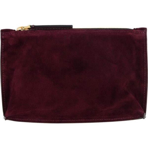 Pochette effetto scamosciato con zip interno foderato in pelle tinta unita Marni tinta unita