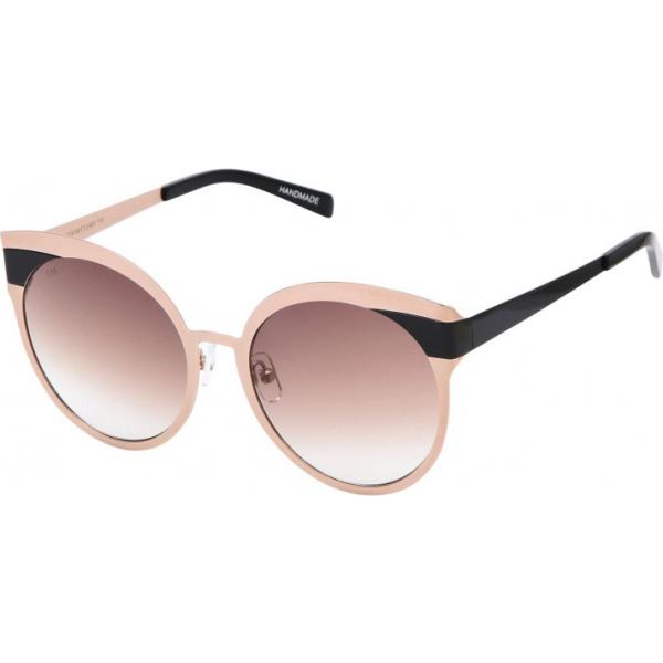 Occhiali da sole lenti sfumate effetto acetato in montatura in metallo For Arts Sake