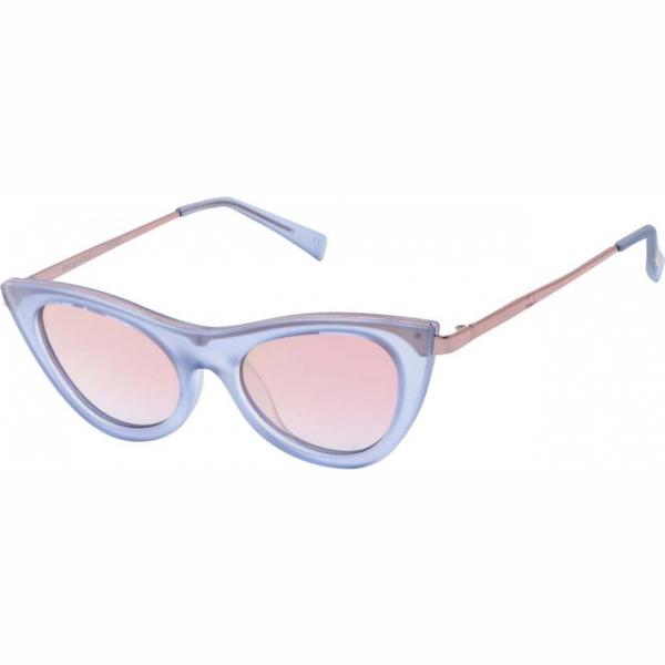 Occhiali da sole lenti a specchio in montatura in metallo Le Specs